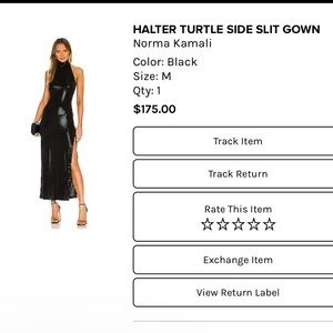 Norma Kamali turtle neck gown from revolve!